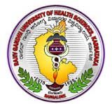 Rajiv Gandhi University of Health Science logo