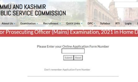 JKPSC PO Main exam admit cards