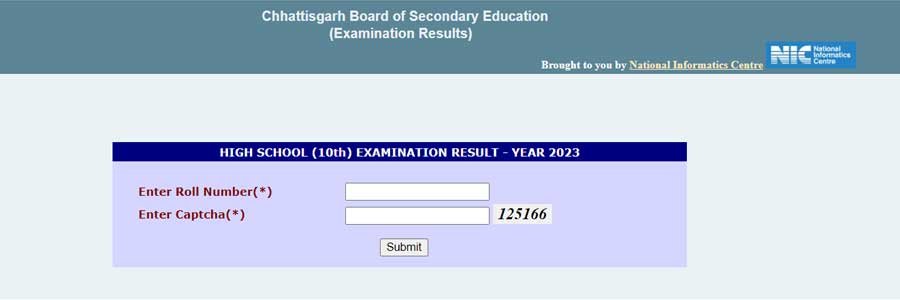 Chhattisgarh Class 10th Result