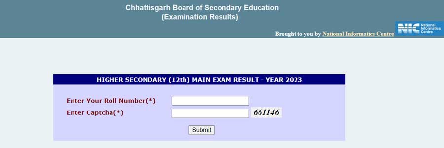 Chhattisgarh Class 12th Result