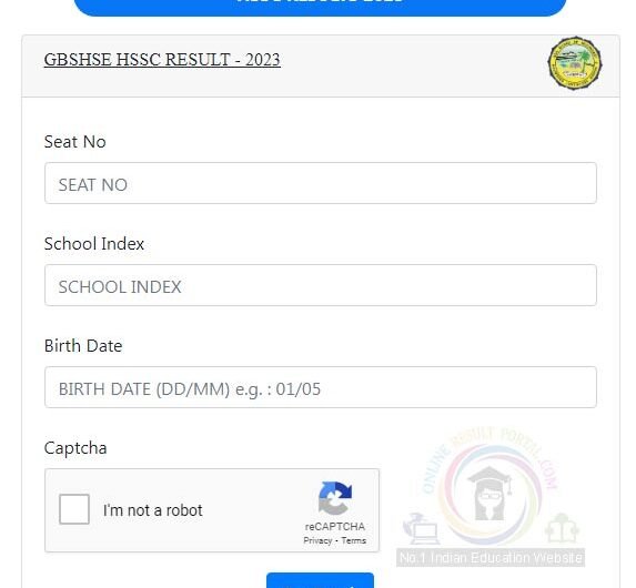 Goa Board HSSC 12th Result 2024 Out : Check GBSHSE Class 12 Result at results.gbshsegoa.net