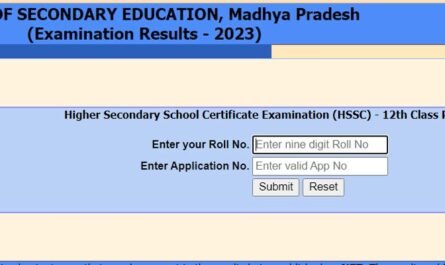 MP Board 12th Result 2023