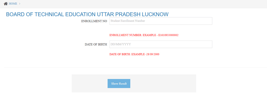 BTEUP Diploma Result