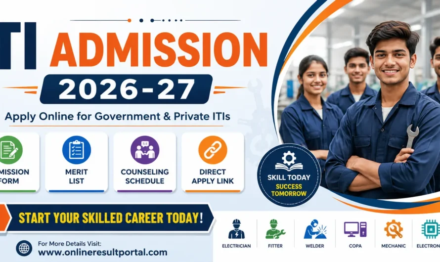 ITI Admission 2026-27