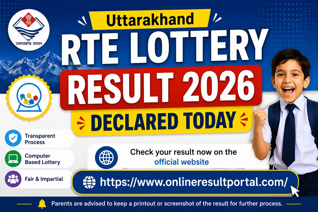 RTE Uttarakhand Admission 2026 Lottery Result (Out) – Direct Link to Check Results 1 Uttarakhand rte lottery result