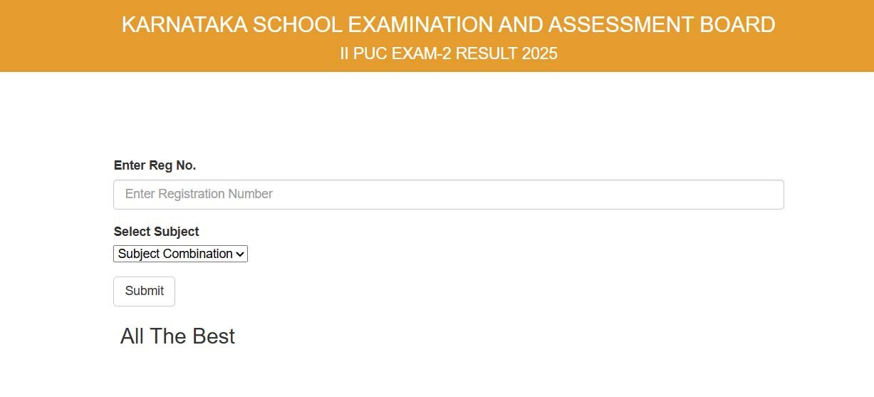 Karnataka PUC Result