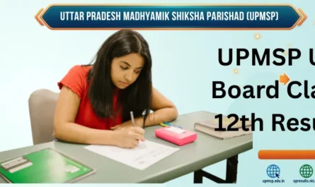 UPMSP UP Board Class 12th Result