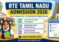 RTE Tamil Nadu Admission 2026
