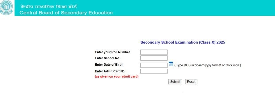 CBSE 10th Result 2025 Out: Check CBSE 10th Resultcat results.cbse.nic.in