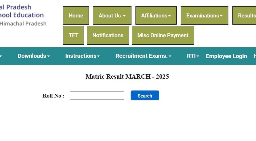 HP Board Class 10th Result 2025 Declared: Check HPBOSE 10th Result at hpbose.org