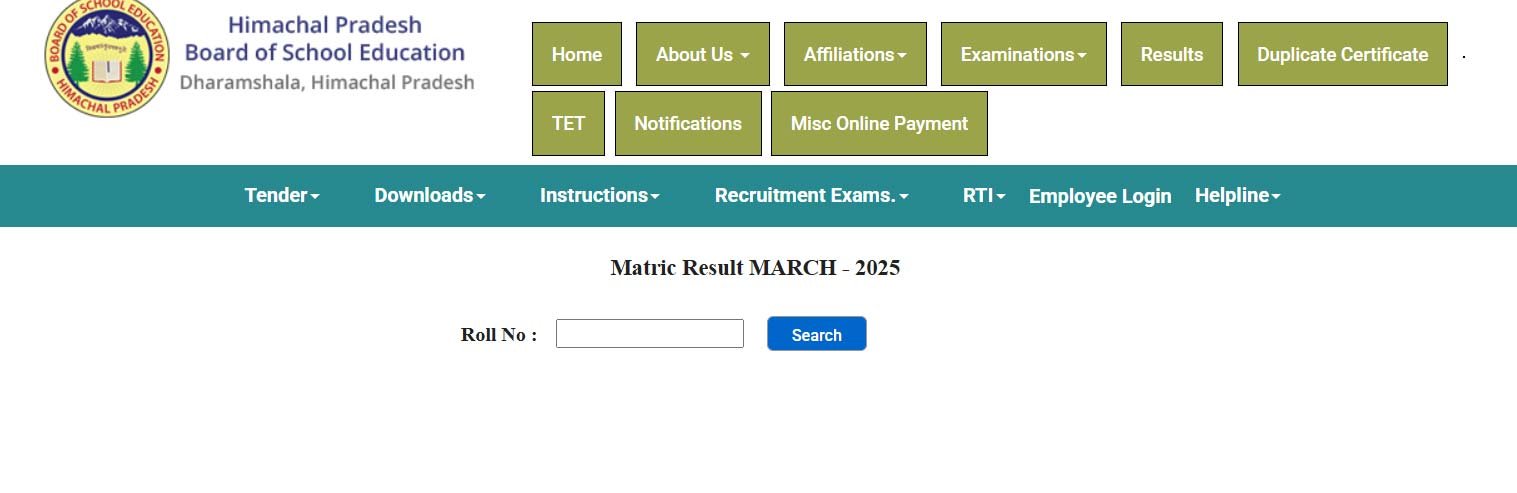 hp board class 10th result