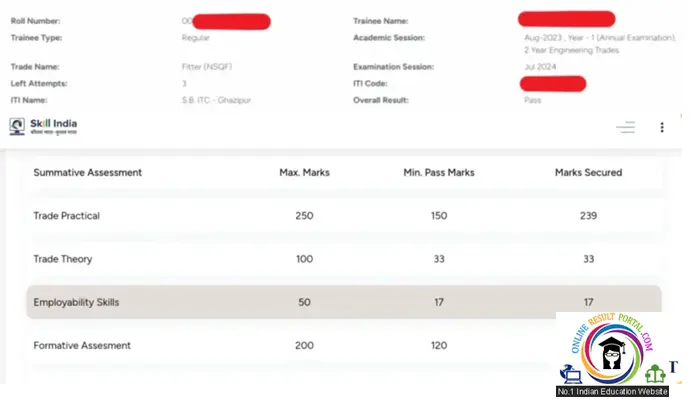 NCVT MIS ITI Result 2026: Check 1st & 2nd Year Results at ncvtmis.gov.in 7 NCVT ITI Result 2026
